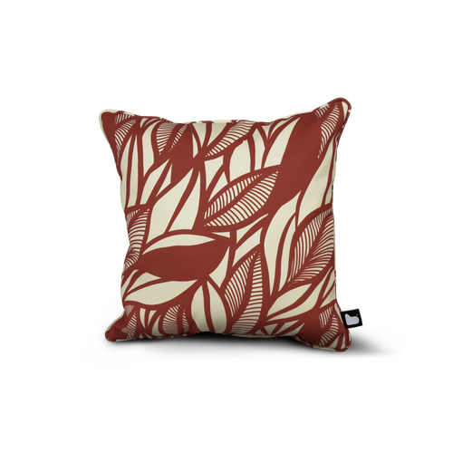 B-Cushion Art Collection - Poplar Leaf Marsala